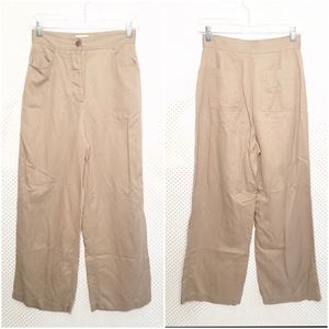 SOLD - Wilfred Free Hi Rise Button Fly Wide Leg Pants